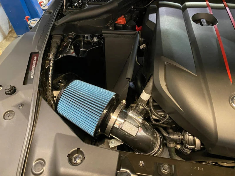 Injen 2020 Toyota Supra L6-3.0L Turbo (A90) SP Cold Air Intake System - Polished - Side View