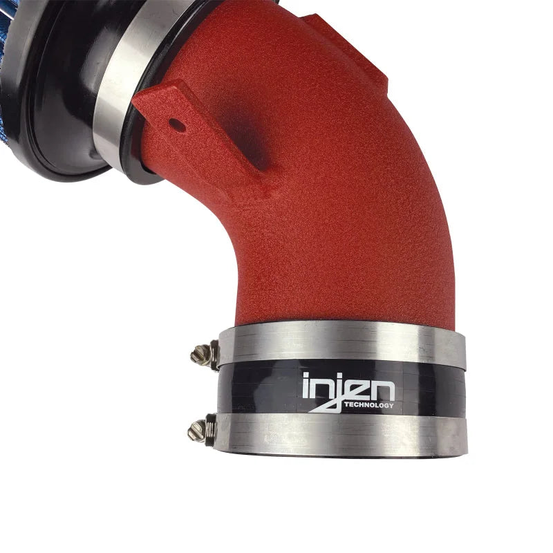 Injen 2020 Toyota Supra L6-3.0L Turbo (A90) SP Cold Air Intake System - Wrinkle Red - Back View