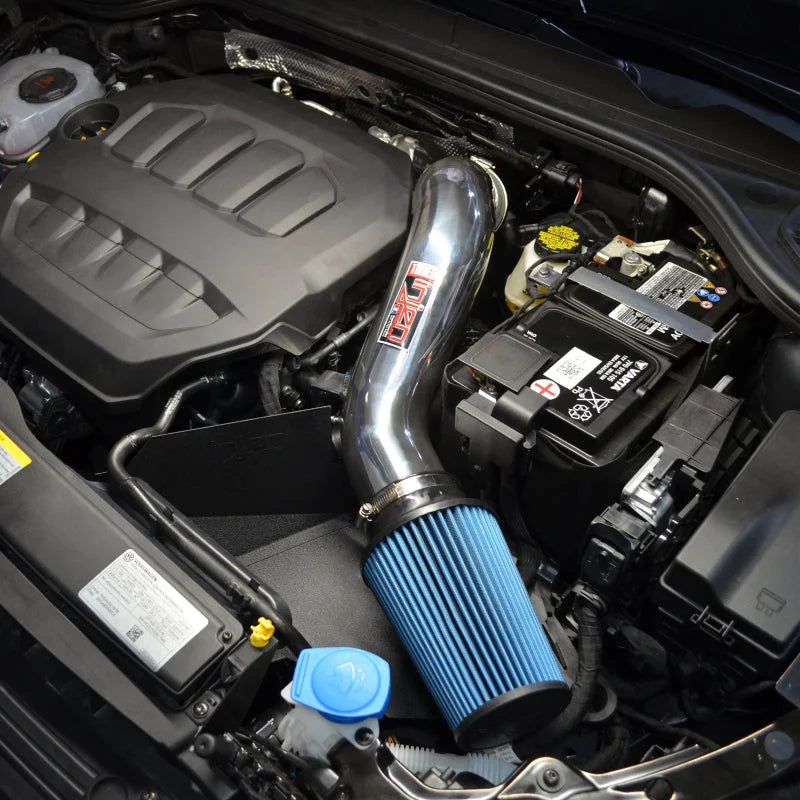 Injen 2022+ Volkswagen GTI (MK8) L4-2.0L Turbo SP Aluminum Series Air Intake System - Polished - Side View