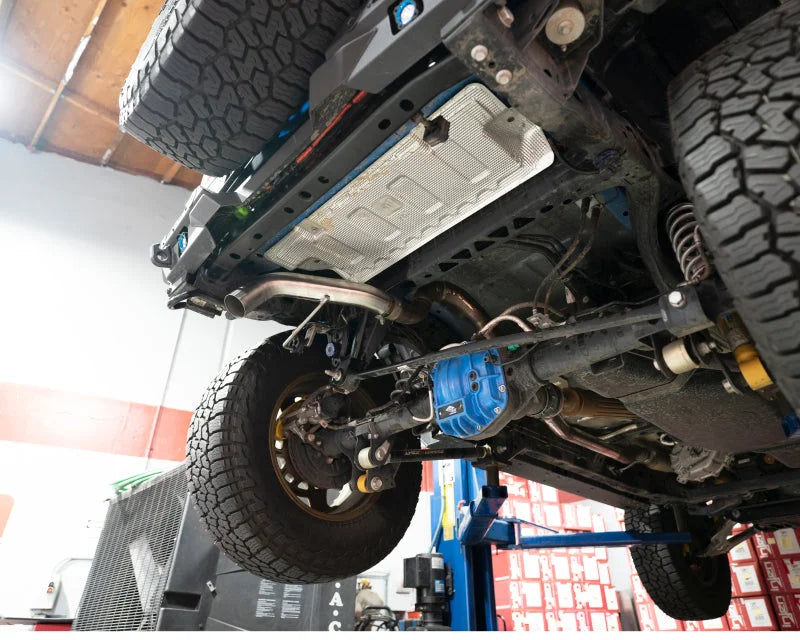 Injen 21-22 Ford Bronco L4-2.3L Turbo/V6-2.7L Twin Turbo SS Muffler Delete Kit - Side View