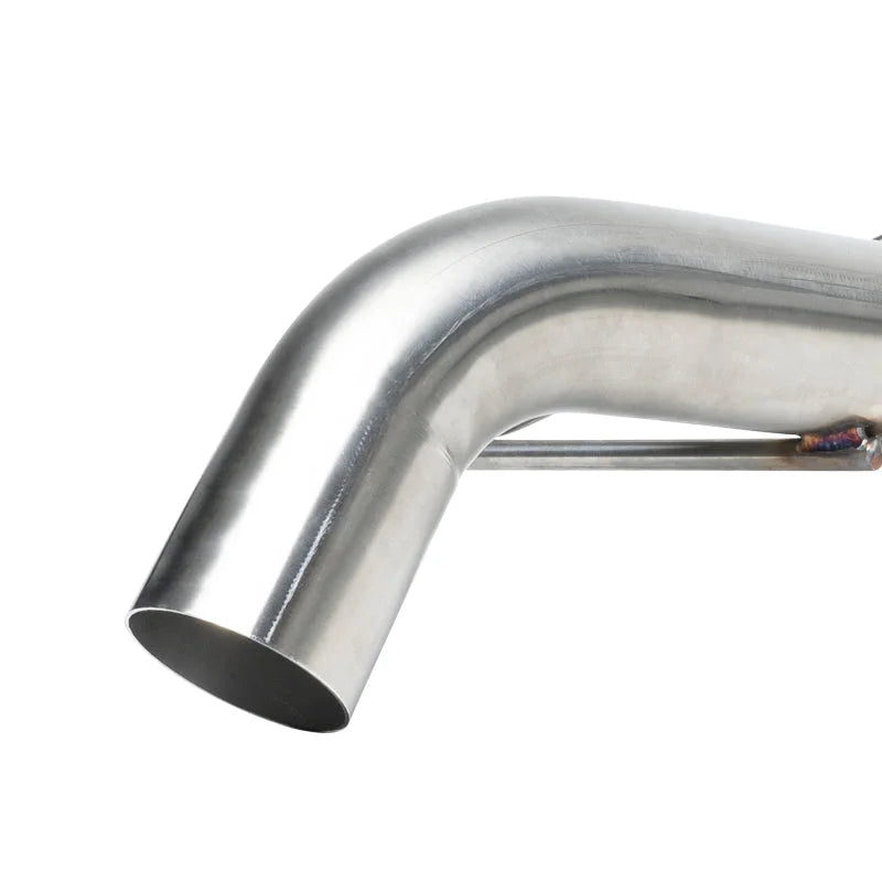 Injen 21-22 Ford Bronco L4-2.3L Turbo/V6-2.7L Twin Turbo SS Muffler Delete Kit - Back View