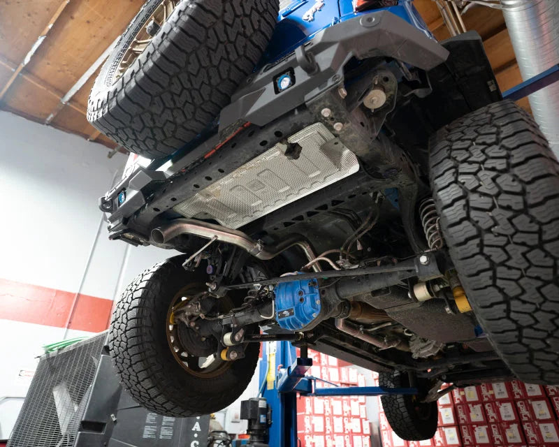 Injen 21-22 Ford Bronco L4-2.3L Turbo/V6-2.7L Twin Turbo SS Race Series Cat-Back Exhaust - Side View