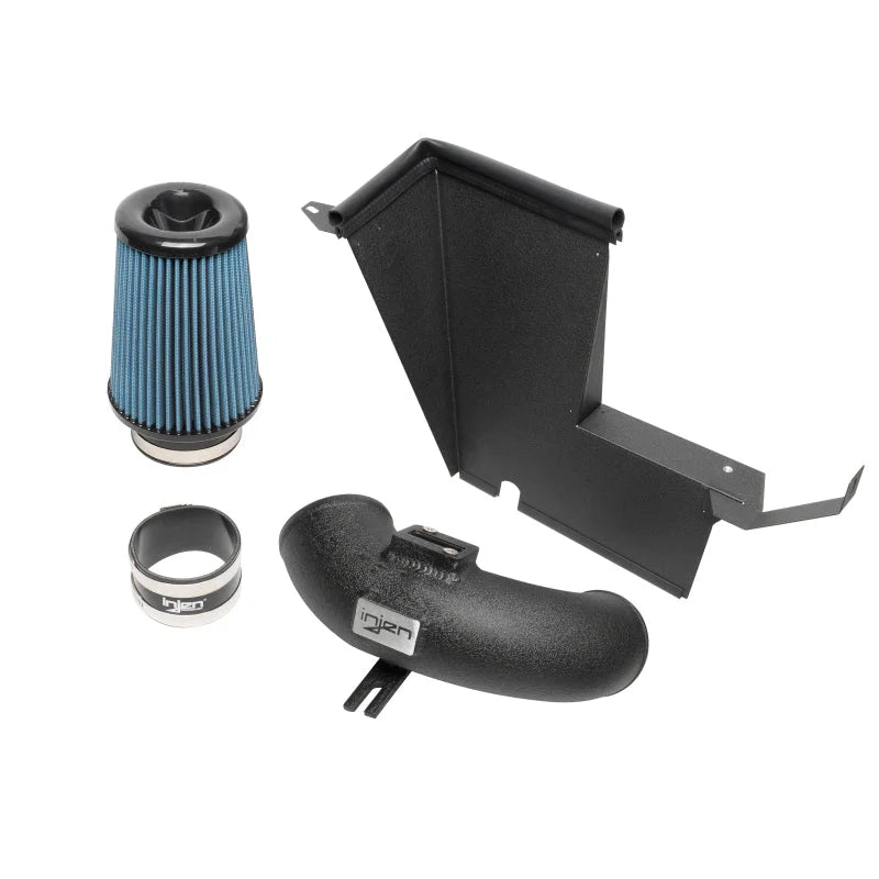 Injen 21-22 Toyota Supra 2.0L 4 Cyl. SP Short Ram Air Intake System - Wrinkle Black - Installation View