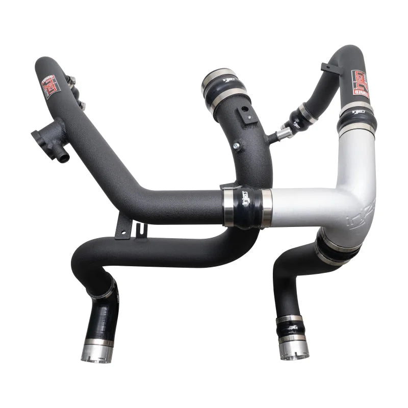 Injen 21-23 Ford Bronco 2.7L V6 (TT) EcoBoost SES Intercooler Pipes - Wrinkle Black - Main Product View
