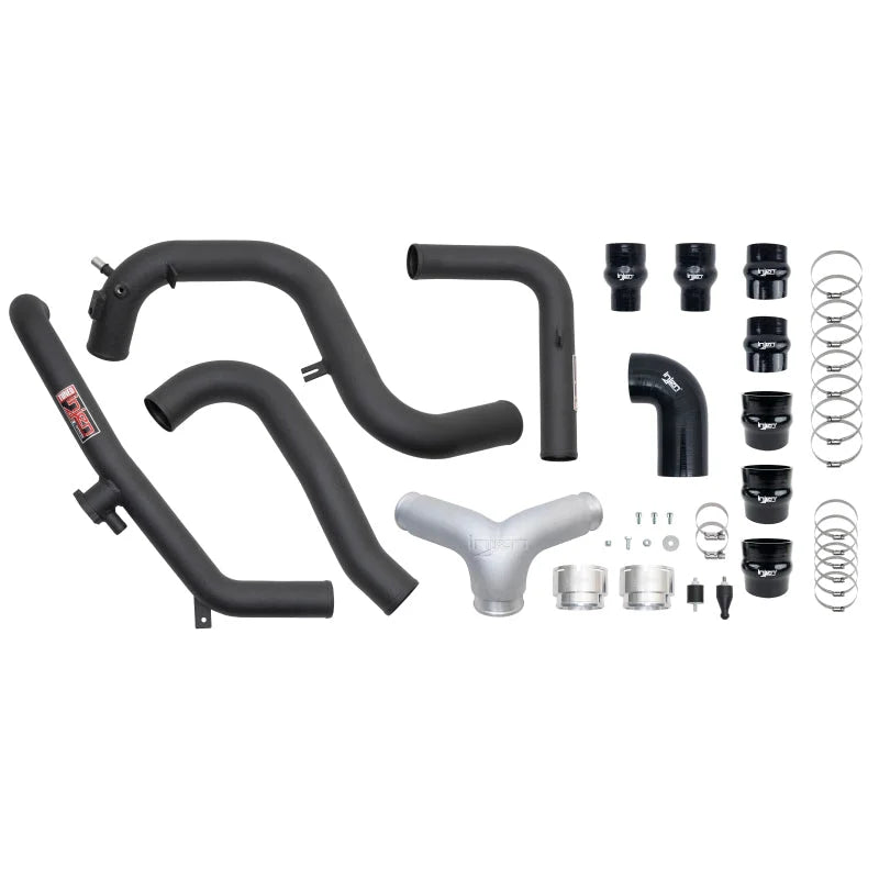 Injen 21-23 Ford Bronco 2.7L V6 (TT) EcoBoost SES Intercooler Pipes - Wrinkle Black - Additional View 7