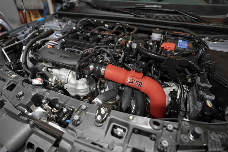 Injen 22-23 Honda Civic Si L4 1.5L Turbo SP Short Ram Intake - Wrinkle Red - Side View