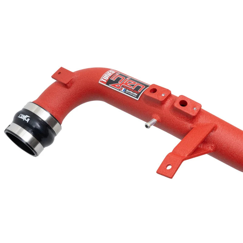 Injen 22-23 Honda/Acura Civic/Si/Integra 1.5L Turbo Aluminum Intercooler Pipe Kit - Wrinkle Red - Side View