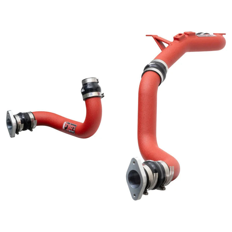 Injen 22-23 Honda/Acura Civic/Si/Integra 1.5L Turbo Aluminum Intercooler Pipe Kit - Wrinkle Red - Installation View