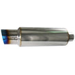 Load image into Gallery viewer, Injen 3.00 Universal Muffler w/Titanium burnt rolled Tip and stainless steel resonated inner wall - Main Product View
