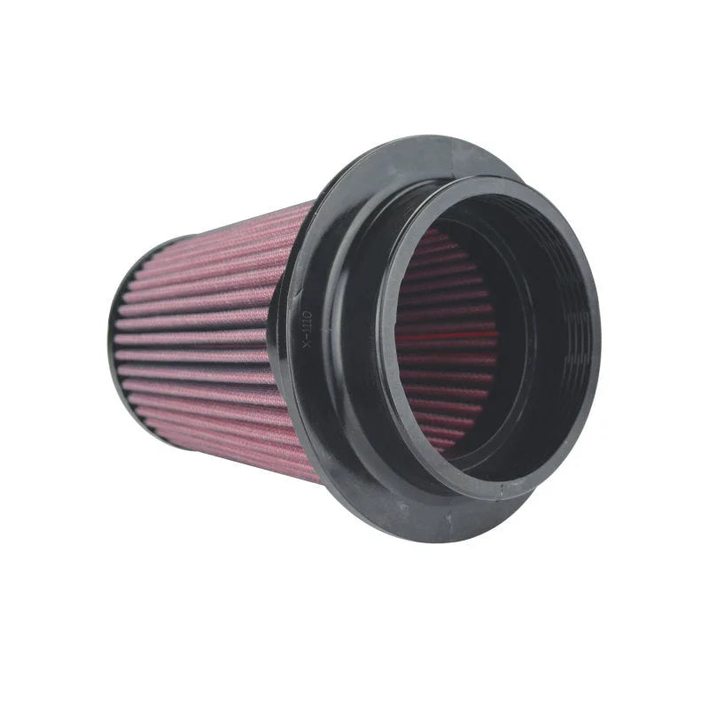 Injen 8-Layer Oiled Cotton Gauze Air Filter 4.0in ID/ 6.0in Base / 6.3in Height / 4in Top - Side View