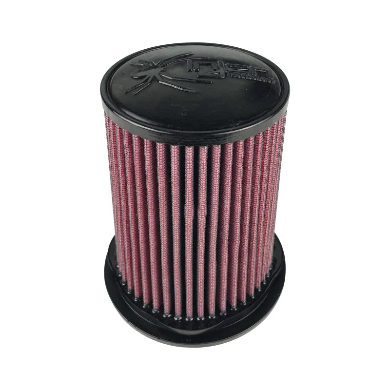 Injen 8-Layer Oiled Cotton Gauze Air Filter 4.0in ID/ 6.5inBase / 6.75in Height / 5in Top - Detail View