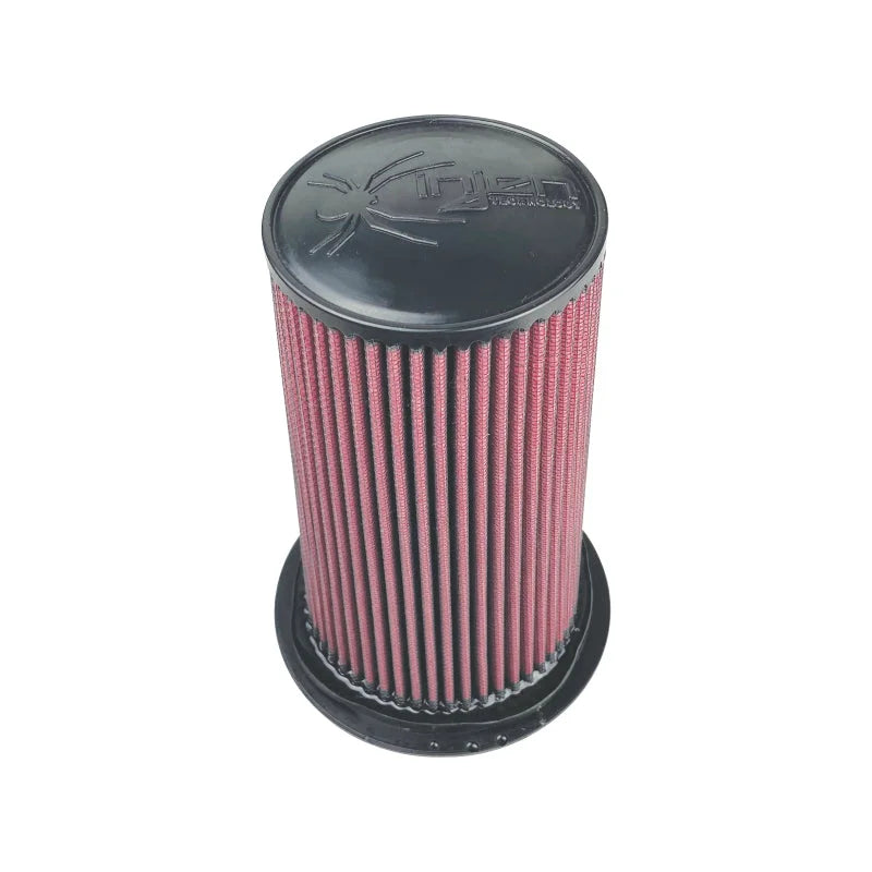 Injen 8-Layer Oiled Cotton Gauze Air Filter 4.0in ID/ 7.0in Base / 8.80in Height / 5in Top - Side View