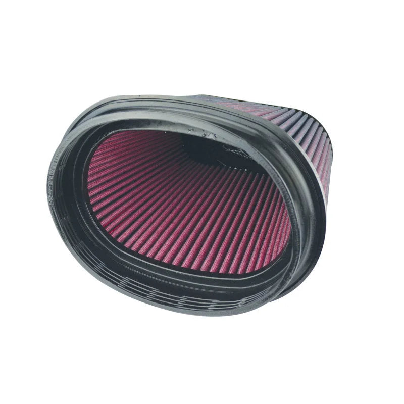 Injen 8-Layer Oiled Cotton Gauze Air Filter 8.5x9.0in Oval ID / 7.0in Height / 4.0x8.0in Top - Side View