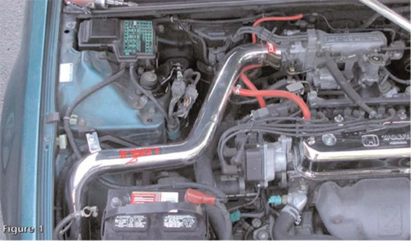 Injen 90-93 Accord No ABS Polished Cold Air Intake - Detail View