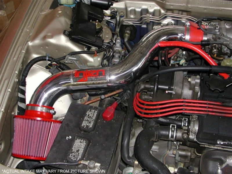 Injen 90-93 Integra Fits ABS Polished Short Ram Intake - Side View