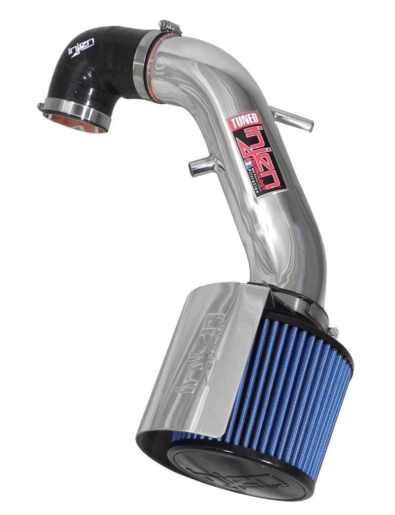 Injen 91-01 Jeep Cherokee XJ 4.0 L6 Polished Power-Flow Intake w/ MR Tech & Web Nano Filter - Side View