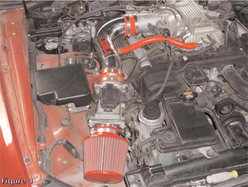 Injen 92-95 Lexus SC400 V6 4.0L Black IS Short Ram Cold Air Intake - Back View