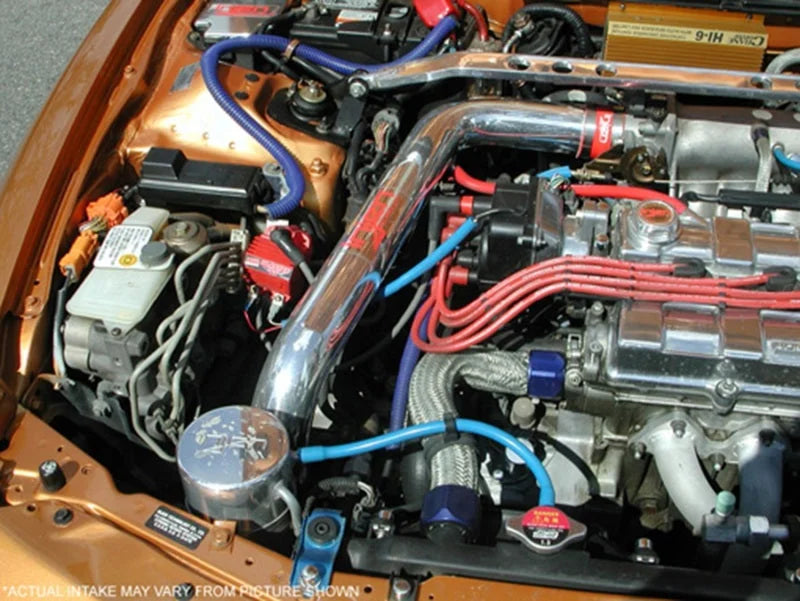 Injen 94-01 Acura Integra LS / LS Special Edition / RS Polished Black Cold Air Intake - Installation View