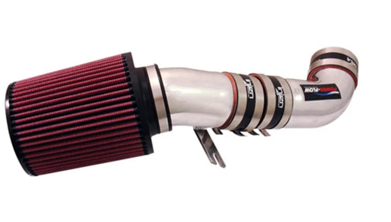 Injen 94-04 S10 Sonoma Jimmy Blazer 4.3L V6 Polished Power-Flow Air Intake System - Side View