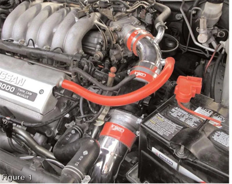 Injen 94.5-97 Maxima Polished Cold Air Intake - Detail View