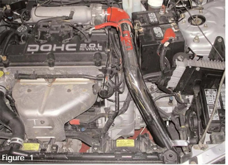 Injen 95-98 Mitsubishi Eclipse 4cyl (exc. Spyder) Black Cold Air Intake *SPECIAL ORDER* - Side View