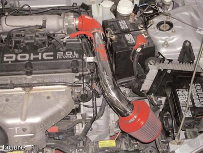 Injen 95-99 Eclipse 4 Cyl. Non Turbo No Spyder Polished Short Ram Intake - Side View