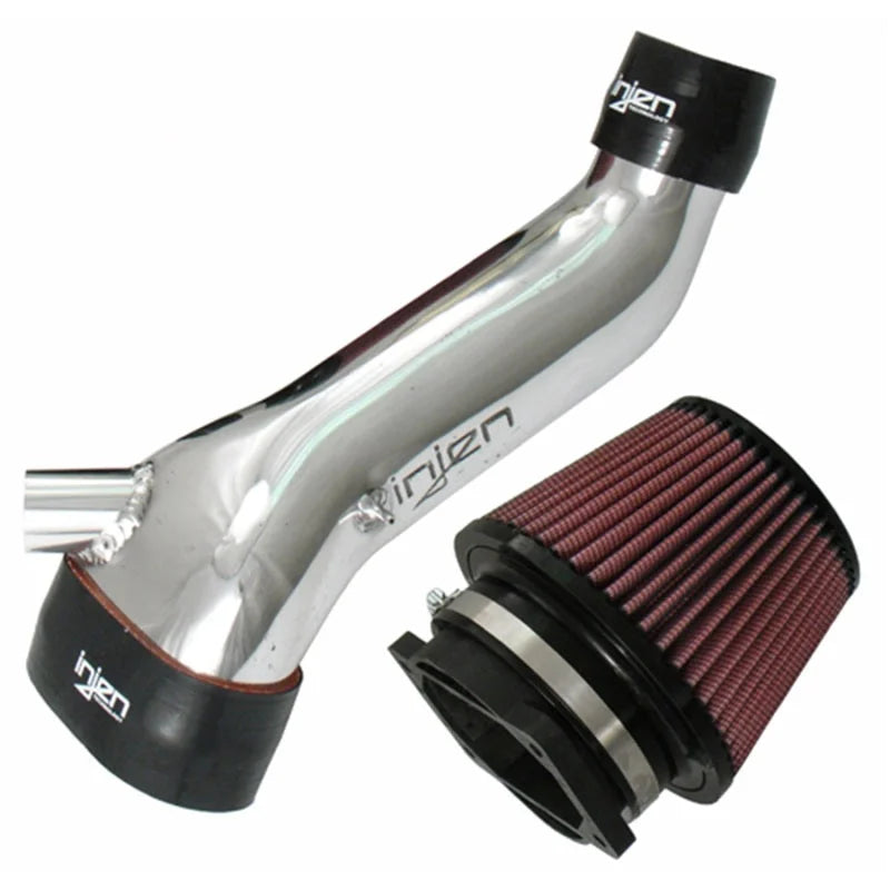 Injen 95-99 Eclipse Turbo Must Use Stock Blow Off Valve Polished Short Ram Intake - Side View