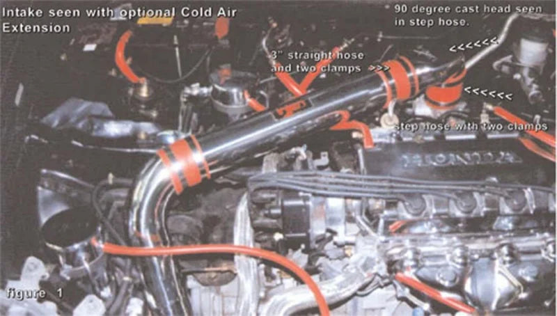 Injen 96-00 Civic Cx Dx Lx Polished Short Ram Intake - Side View