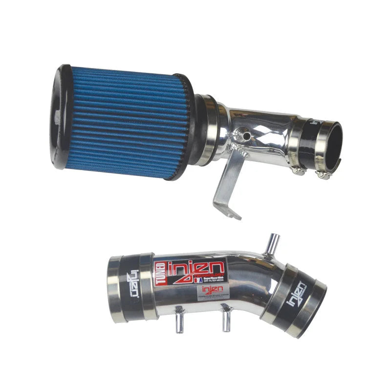 Injen 96-98 4Runner / Tacoma 3.4L V6 only Polished Power-Flow Air Intake System - Side View