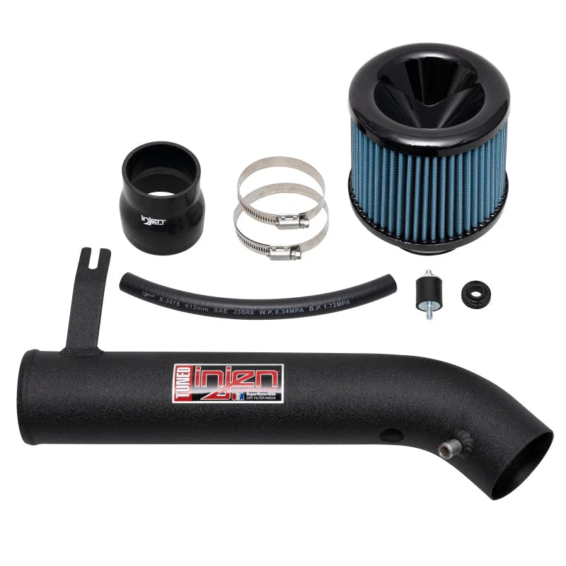 Injen 96-98 Honda Civic EL/EX/HX L4 1.6L Black IS Short Ram Cold Air Intake - Installation View