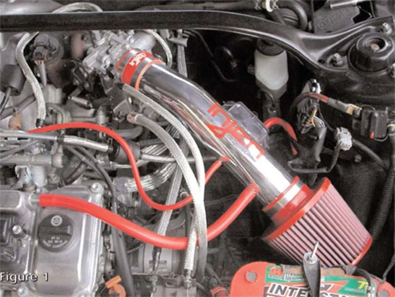 Injen 97-01 Toyota Camry V6 3.0L / 98-03 Toyota Solara V6 3.0L Black IS Short Ram Cold Air Intake - Back View