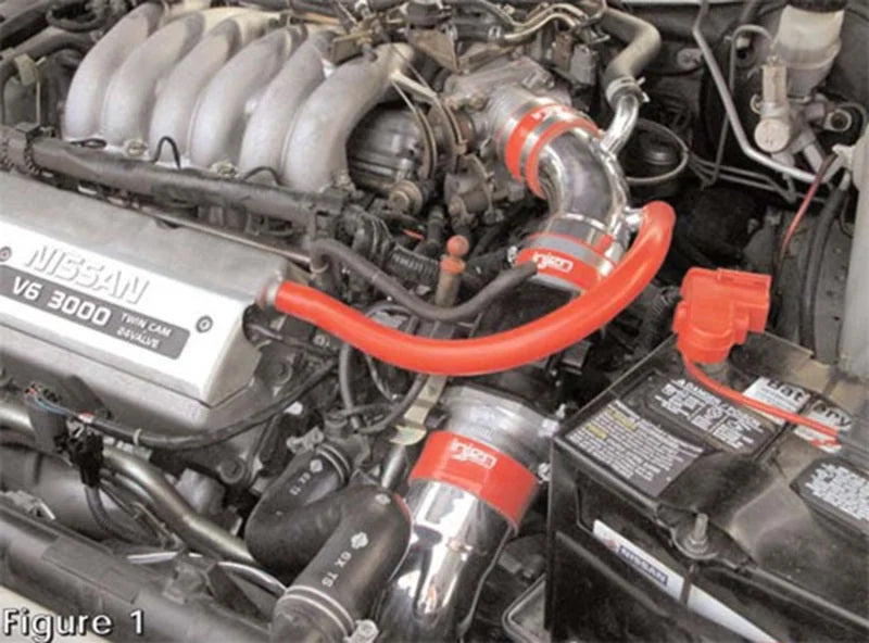 Injen 98-99 Maxima Black Cold Air Intake **Special Order** - Side View