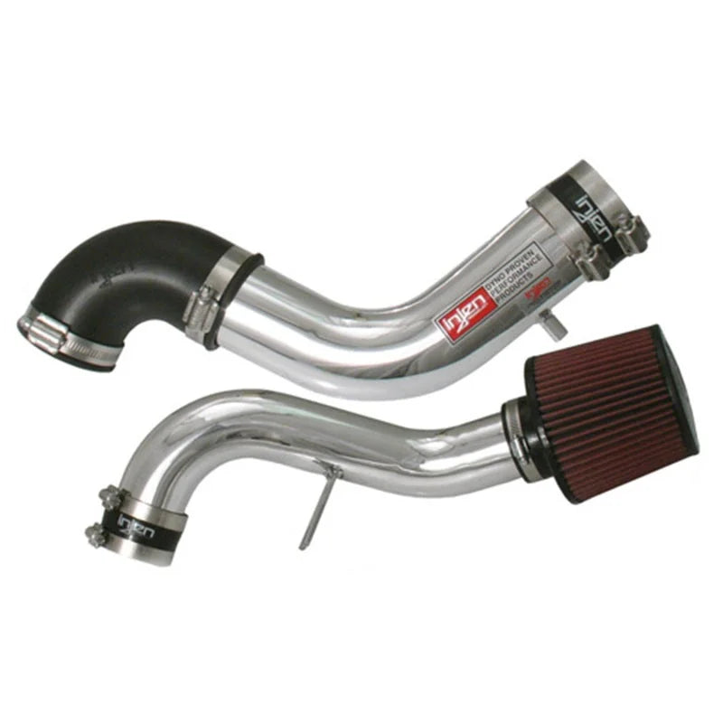 Injen 99-00 Protege 1.8L Polished Cold Air Intake - Side View