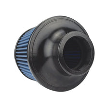 Load image into Gallery viewer, Injen AMSOIL Ea Nanofiber Dry Air Filter - 2.50 Filter 6 Base / 5 Tall / 5 Top - Side View