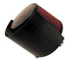 Load image into Gallery viewer, Injen Aluminum Air Filter Heat Shield Universal Fits 3.50 Black - Back View