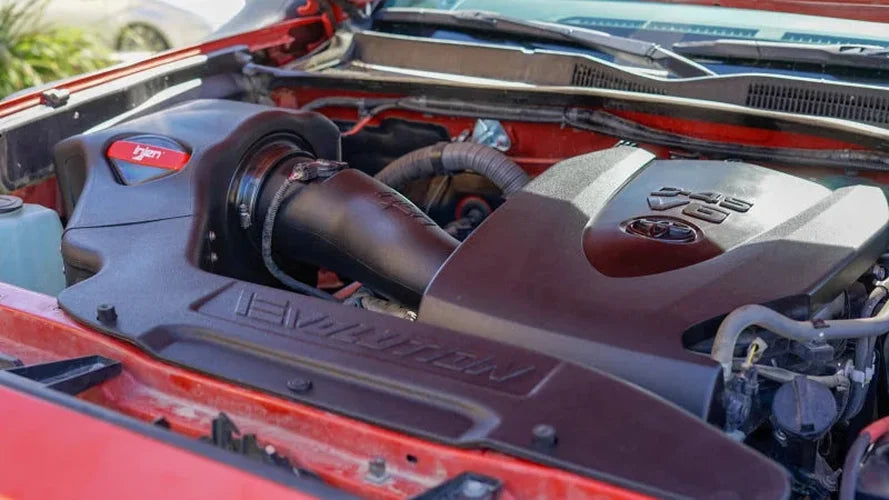 Injen 16-20 Toyota Tacoma V6-3.5L Evolution Cold Air Intake System 8 Layer Cotton Gauze Air Filter - Additional View 6