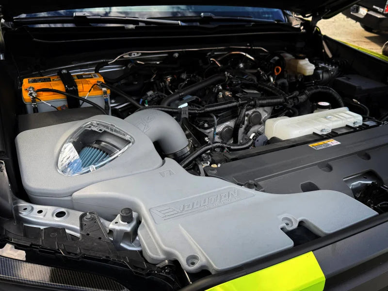 Injen Evolution Elite Intake - Cement Gray fits 2024-2025 Toyota Tacoma L4 2.4L Turbo - Side View