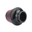 Load image into Gallery viewer, Injen High Performance Air Filter - 2.75 Black Filter 6 Base / 5 Tall / 5 Top - Back View