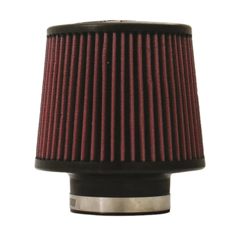 Injen High Performance Air Filter - 3.00 Black Filter 6 Base / 5 Tall / 5 Top - Side View