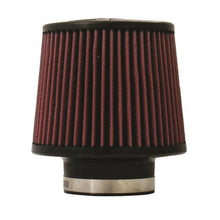 Load image into Gallery viewer, Injen High Performance Air Filter - 3.00 Black Filter 6 Base / 5 Tall / 5 Top - Side View