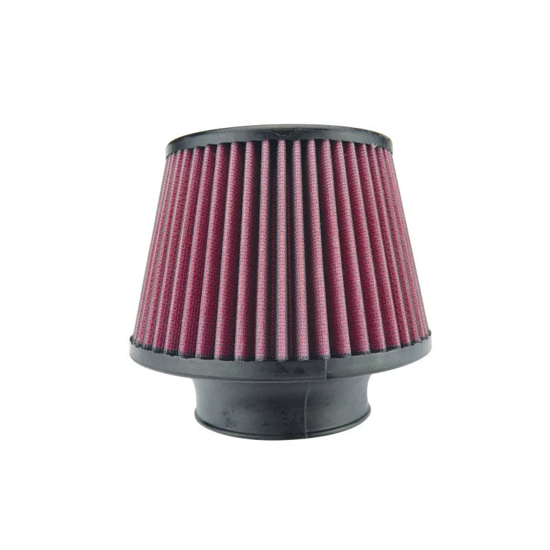 Injen High Performance Air Filter - 3.50 Black Filter 6 Base / 5 Tall / 5 Top - Side View