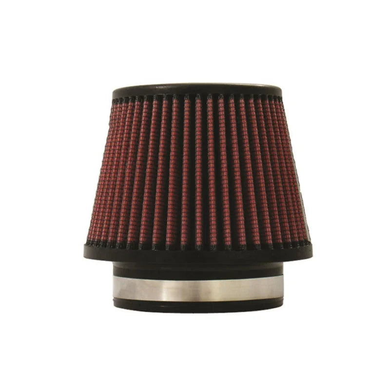 Injen High Performance Air Filter - 4.50 Black Filter 6.75 Base / 5 Tall / 5 Top - Side View