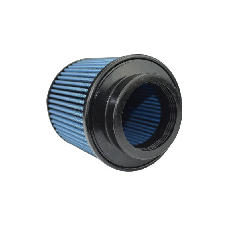 Injen NanoWeb Dry Air Filter 2.75in Neck / 5in Base / 4.5in Tall / 5in Top - 45 Pleats - Side View