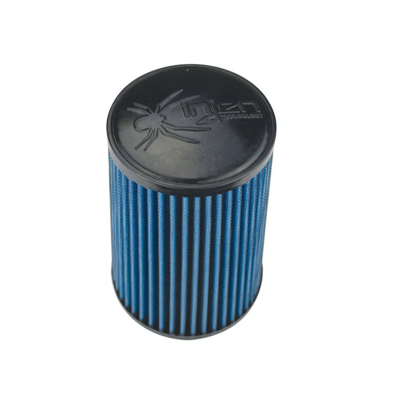Injen NanoWeb Dry Air Filter 3.00in Neck 5.00in Base 7.00in Tall 4.00in Top 45 Pleats 9.05in Height - Side View