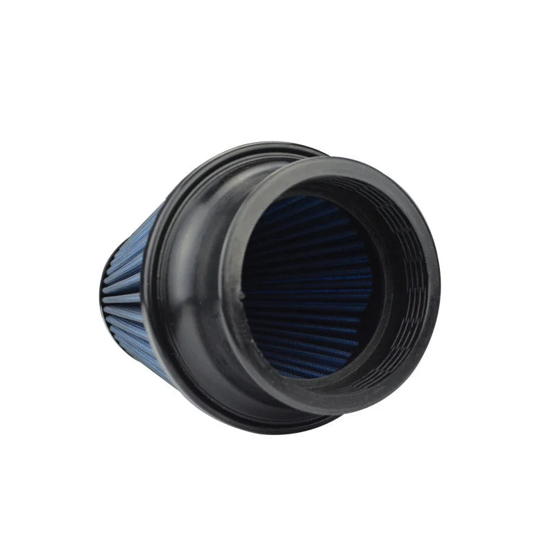 Injen NanoWeb Dry Air Filter 3.50in Neck 5.25in Base 7.00in Tall 4.00in Top 45 Pleats - Side View