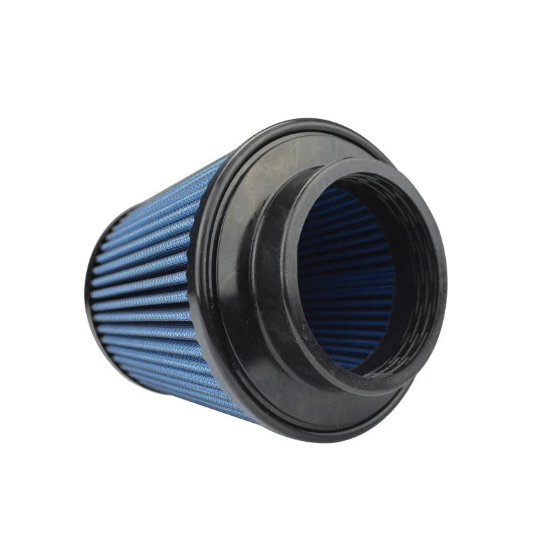 Injen NanoWeb Dry Air Filter 3in Neck / 5in Base / 4.5in Tall / 4in Top - 55 Pleats - Side View
