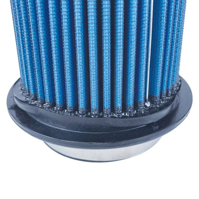 Injen NanoWeb Dry Air Filter- 5.5 Twis-Lok Base/ 3.5 Neck/ 4.0 Top w/Barb Fitting/ 6.5 Tall 55 Pleat - Side View