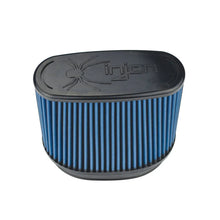Load image into Gallery viewer, Injen NanoWeb Dry Air Filter 6.7x4.54in Oval ID / 7.7x5.7in OD / 5.55in Height / 7x2.75in Top - Detail View