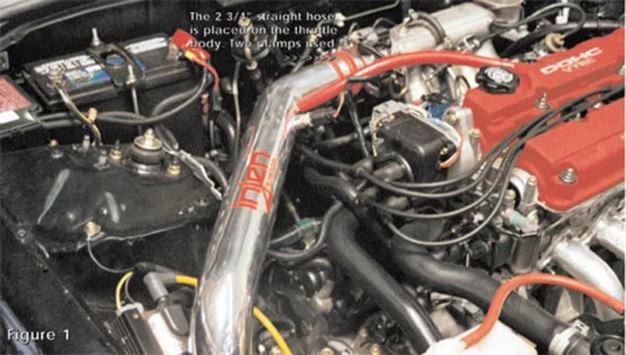 Injen 99-00 Civic Si Polished Cold Air Intake - Detail View