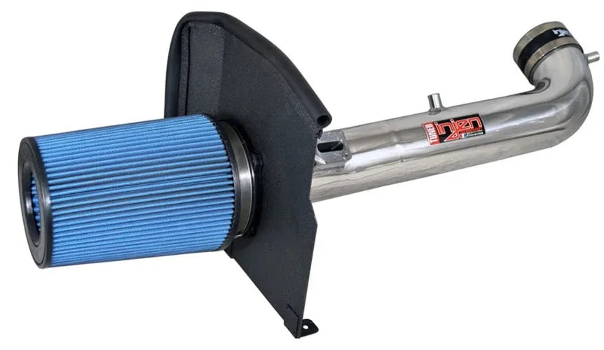 Injen 14-19 Chevy Silverado/GMC Sierra P/U 5.3L Polished Short Ram Intake w/ MR Tech & Heat Shield - Side View